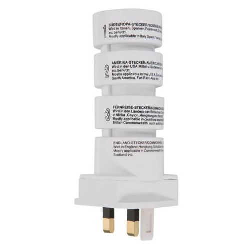 Universelle Reisestecker, mit 4 verschiedenen Weltadapter