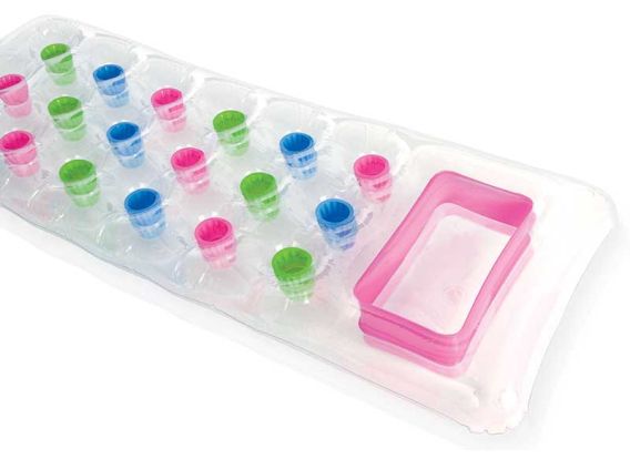 Transparente Strand-Luftmatratzen Pink