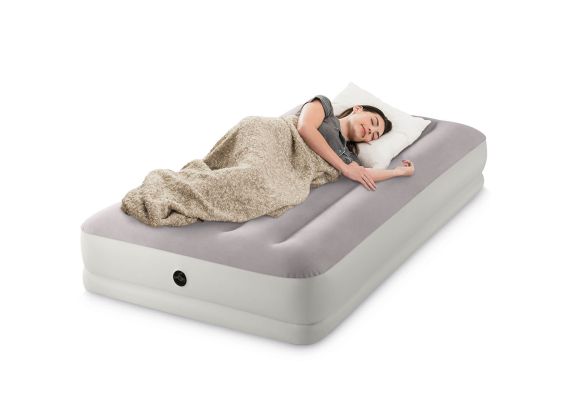 Intex Prestige Mid-Rise | Einzel-Luftbett mit USB-Pumpe