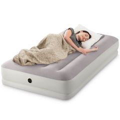 Intex Prestige Mid-Rise | Einzel-Luftbett mit USB-Pumpe