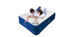 AeroRest Cloud Top Luftmatratze doppelt | 210 cm Länge | Abnehmbarer Schutzbezug