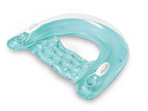 Aufblasbarer Schwimmsitz blau