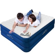 AeroRest Cloud Top Luftmatratze doppelt | 210 cm Länge | Abnehmbarer Schutzbezug