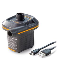 USB wiederaufladbare elektrische Pumpe mit Batterieanzeige, elektrische  Luftpumpe mit 3 Luftdüsen für aufblasbare Matratze, Kissen, Bett, Boot