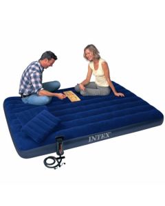 Intex Classic Dura-Beam Luftbett, mit Kopfkissen und Pumpe