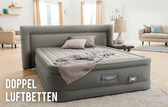 Intex 68755 Dppelmatratze Luftbett Gästebett 183x203x22 Matratze N 